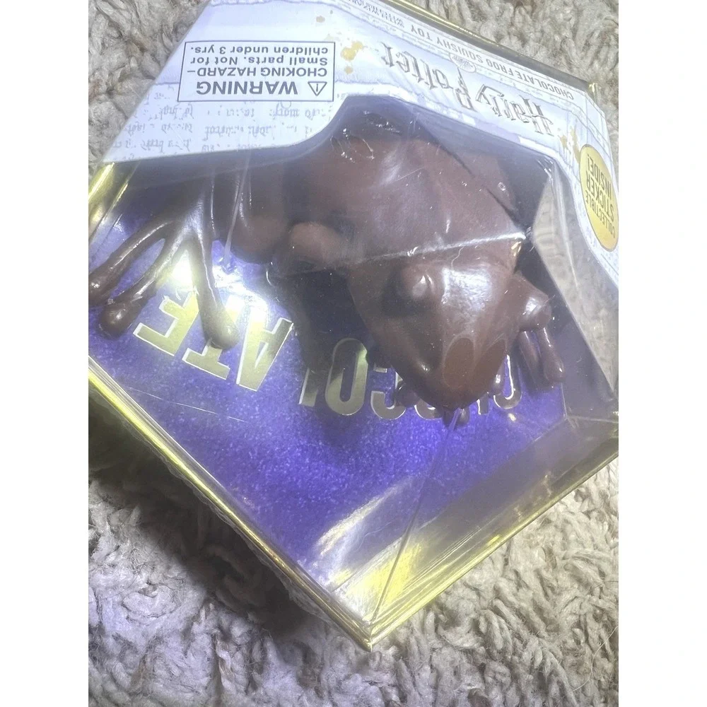 Lot 9  Harry Potter Chocolate Squishy Frog Toy Brown Noble Collection W/ Sticker